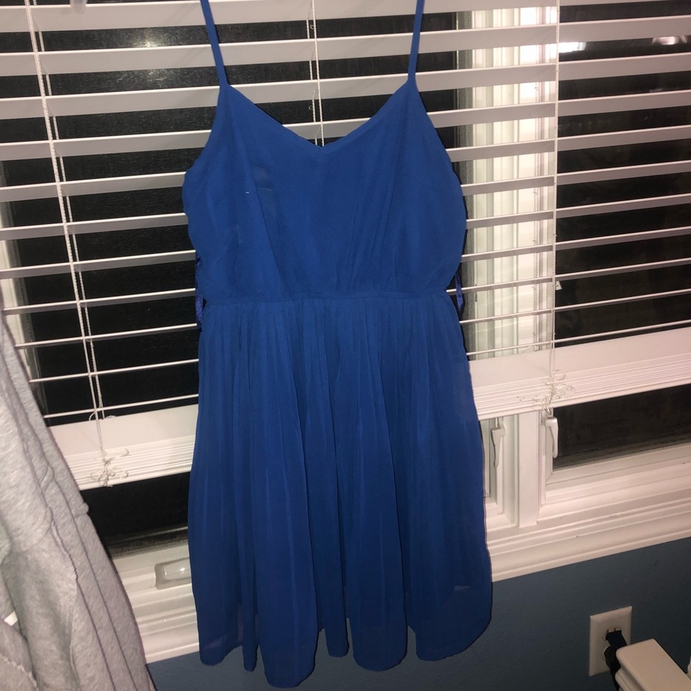 Blue mini dress